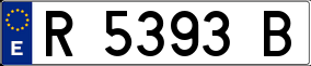 Trailer License Plate